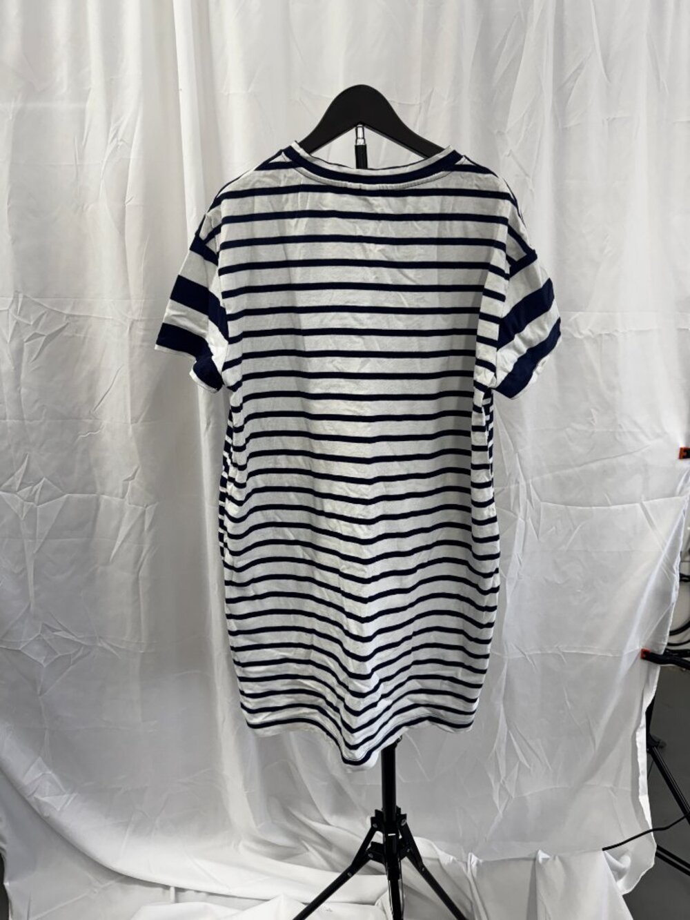 Gap Navy White Stripe T-Shirt Sheath Dress Nautical Coastal Sz XL - Picture 10 of 10